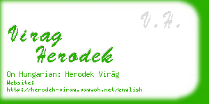 virag herodek business card